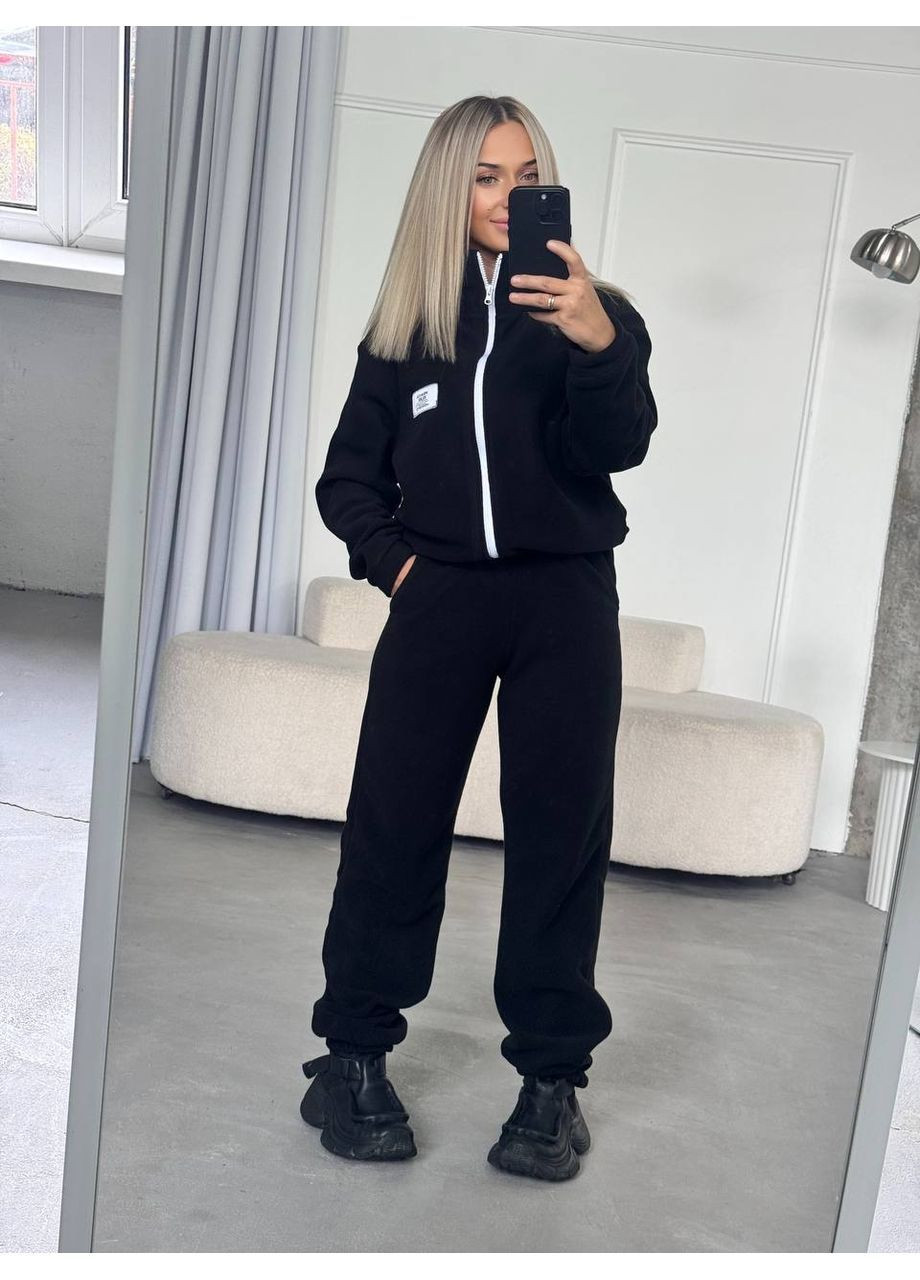 Теплий костюм жіночий полар фліс кофта на змійці No Brand (363983127)