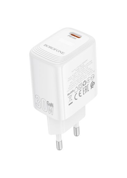 Зарядний пристрій (6941991120299) Borofone BN28 Fuente USB-C PD30W White (370015466)