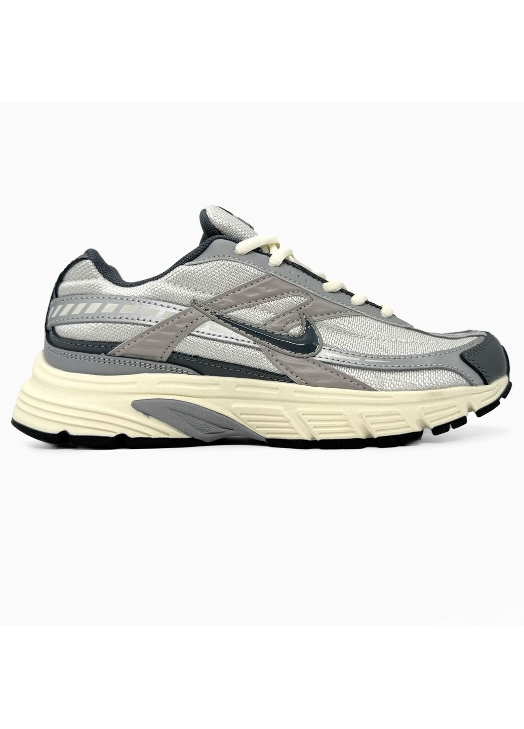 Серые демисезонные кроссовки мужские nike initiator beige / grey найк инитатор No Brand