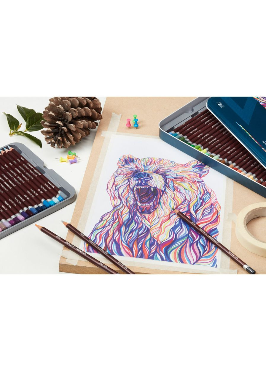 Цветные карандаши Coloursoft 12цв Derwent (362584856)