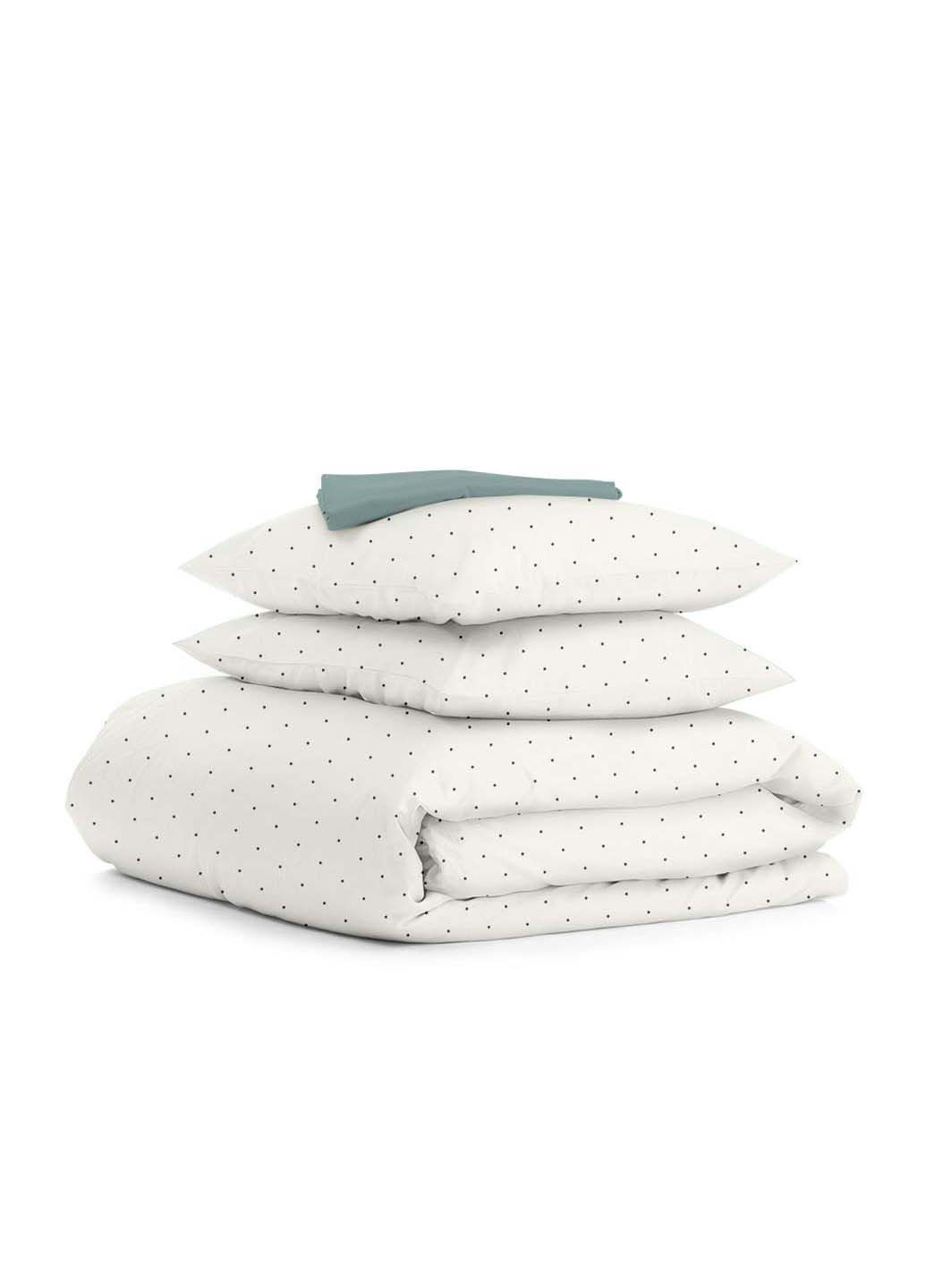 Семейная постель с простыней на резинке MINI DOTS CS21 2х160х220 см Cosas (307475608)