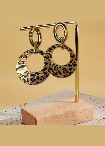 Сережки Довгі Леопардові No Brand (325830967)