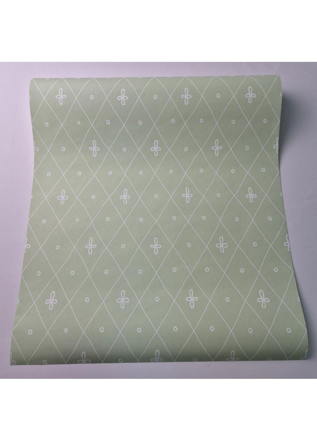 Виниловые обои 1.06 × 10.05 м Versalles XXL 54010, салатовые с узором для спальни, гостиной, холла MARBURG (361205084)