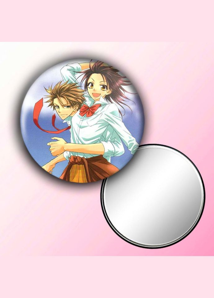 Дзеркальце косметичне кишенькове Аніме Староста покоївка #0007 із малюнком круглий 56 мм No Brand (309155848)