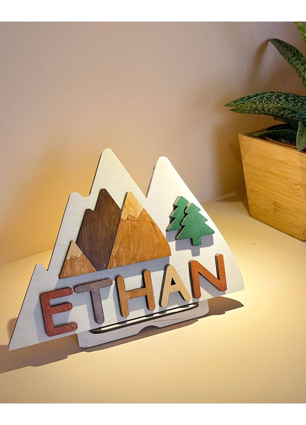 Пазл з горами іменний WittleWood (369778915)