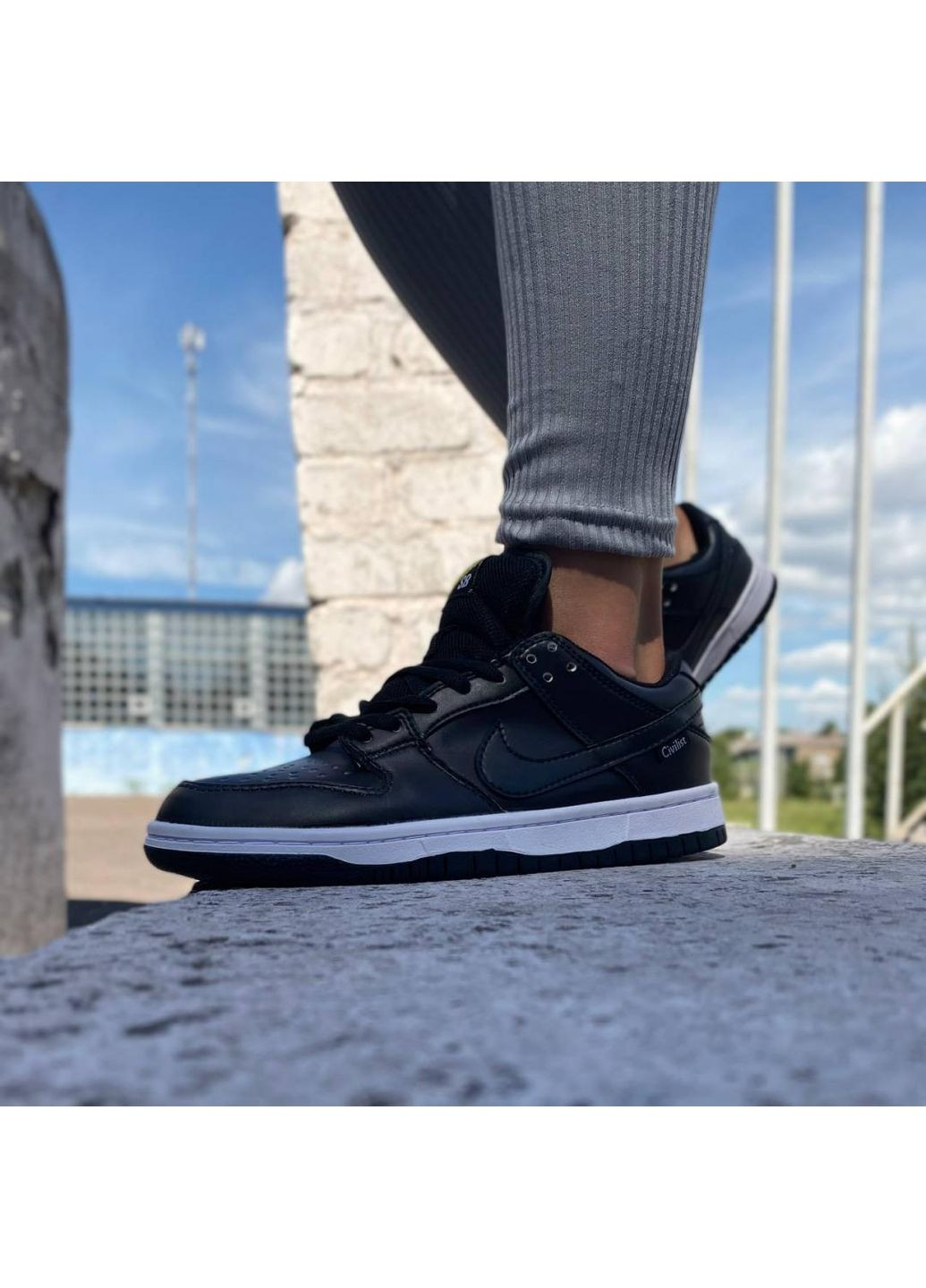 КРОСІВКИ ЖІНОЧІ NIKE SB DUNK LOW CIVILIST НАЙК СБ ДАНК No Brand білі демісезони (368869426)