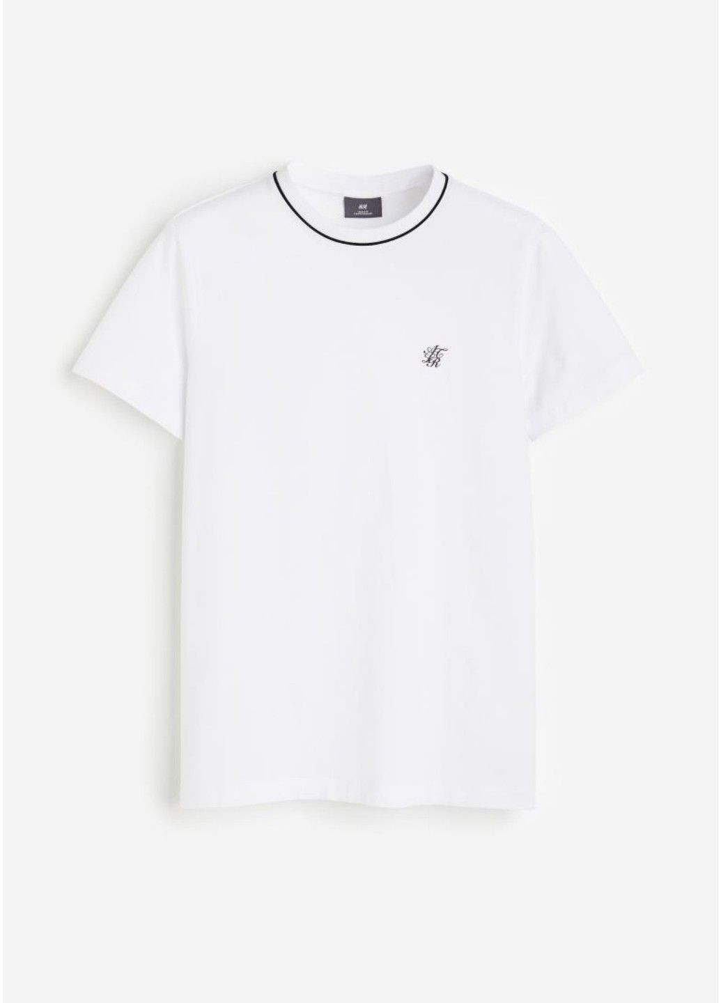 Біла чоловіча футболка slim fit (57025) m біла H&M