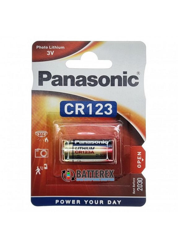 Батарейка CR-123 Lithium. 3V 1 шт. планшет 7097 Panasonic (334731923)