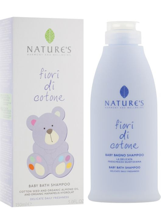 Шампунь дитячий Fiori Cotone Baby Bath Shampoo 150ml (791789-35033227) Nature's (368629940)