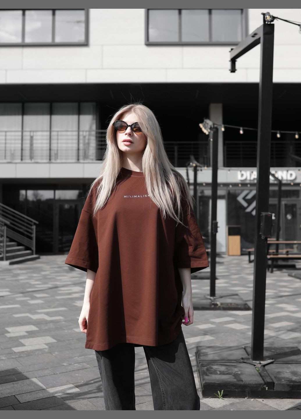 Стильная футболка с принтом No Brand - (330405835)