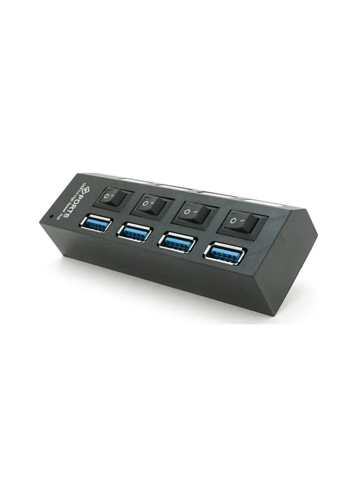 Концентратор USB 3.0 to 4xUSB with switches (YT-3H4S/1TB) Voltronic (390412041)