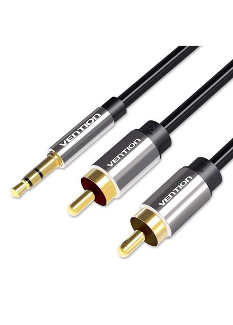 Аудио кабель jack 3.5 mm 2 RCA (тюльпаны) 0.5 м Vention (298183890)