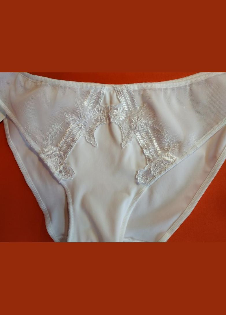 Трусики белые с нежным кружевом nora волбар размер С Wolbar (369612922)
