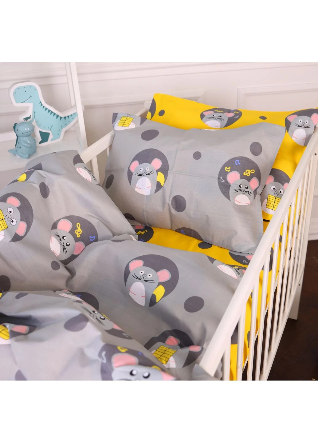 Комплект постельного белья Бязь JUNIOR 20-0029 Funny mice Mirson (399967038)