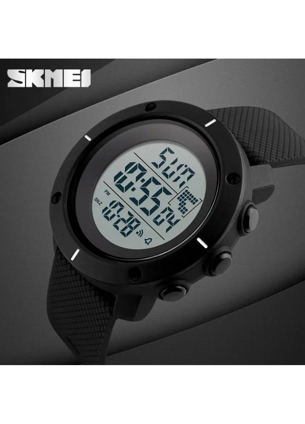 Мужские спортивные часы 1213 dekker черные Skmei (313653923)