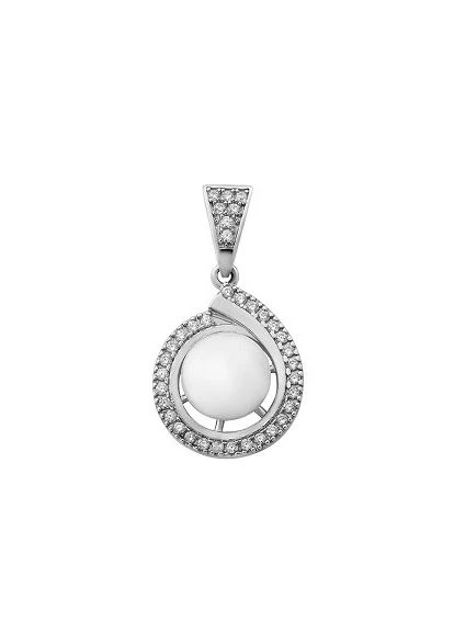 Серебряное кольцо с аметистом и фианитами. Каштан (342334630)