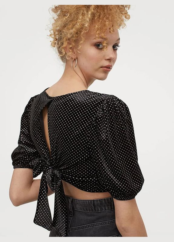 Короткий топ с блеском H&M (299583464)