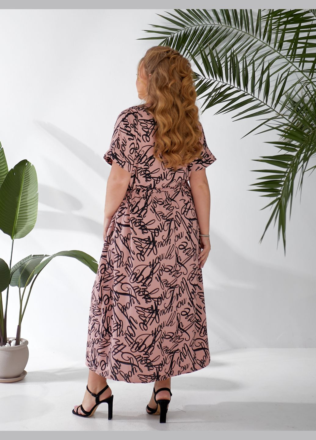 Пудрова повсякденний, святковий сукня Zemal з написами