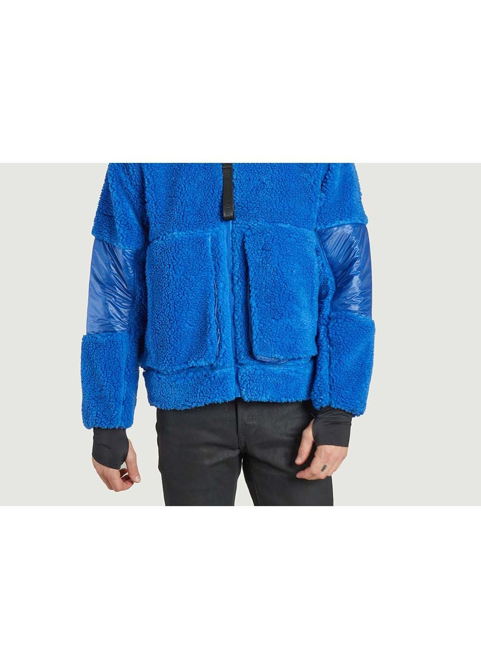 Синя демісезонна жіноча куртка kofu fleece bomber jacket t1 синій Rains