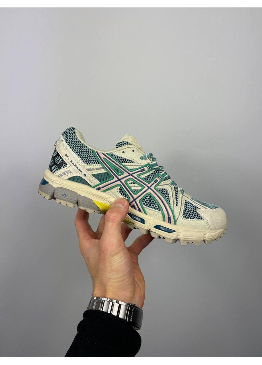 КРОССОВКИ ЖЕНСКИЕ ASICS GEL KAHANA 8 BEIGE GREEN АСИКС ГЕЛЬ КАХАНО 8 No Brand серые демисезоны (369393708)