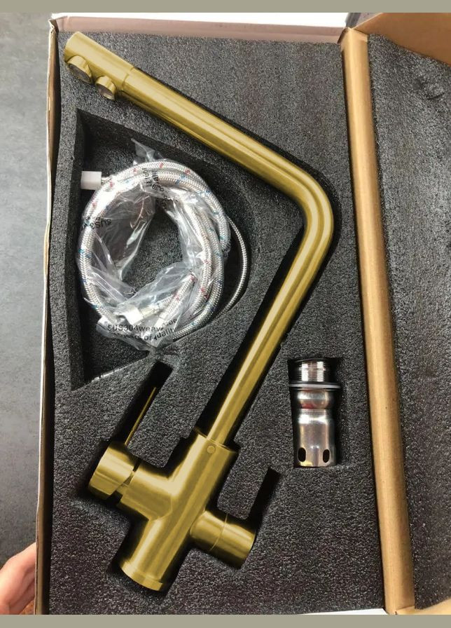 Змішувач для кухні з підключенням до фільтру золотий "Frosh" FG-33 Nett (336937130)