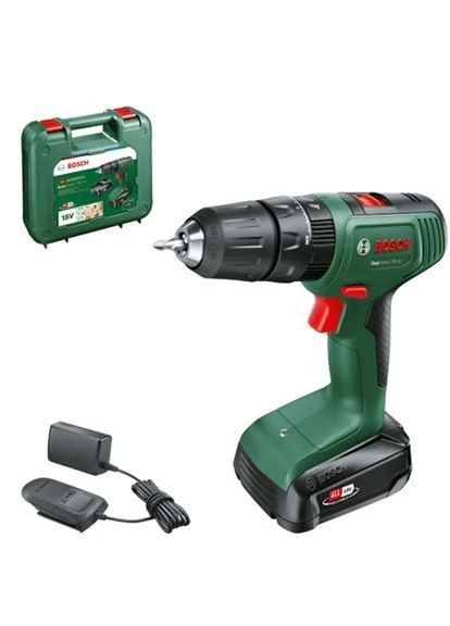 Акумуляторний ударний дриль, 40 Нм (1 АКБ PBA 18V 1.5Ah + зарядний) Bosch EasyImpact 18V-40 (381582706)