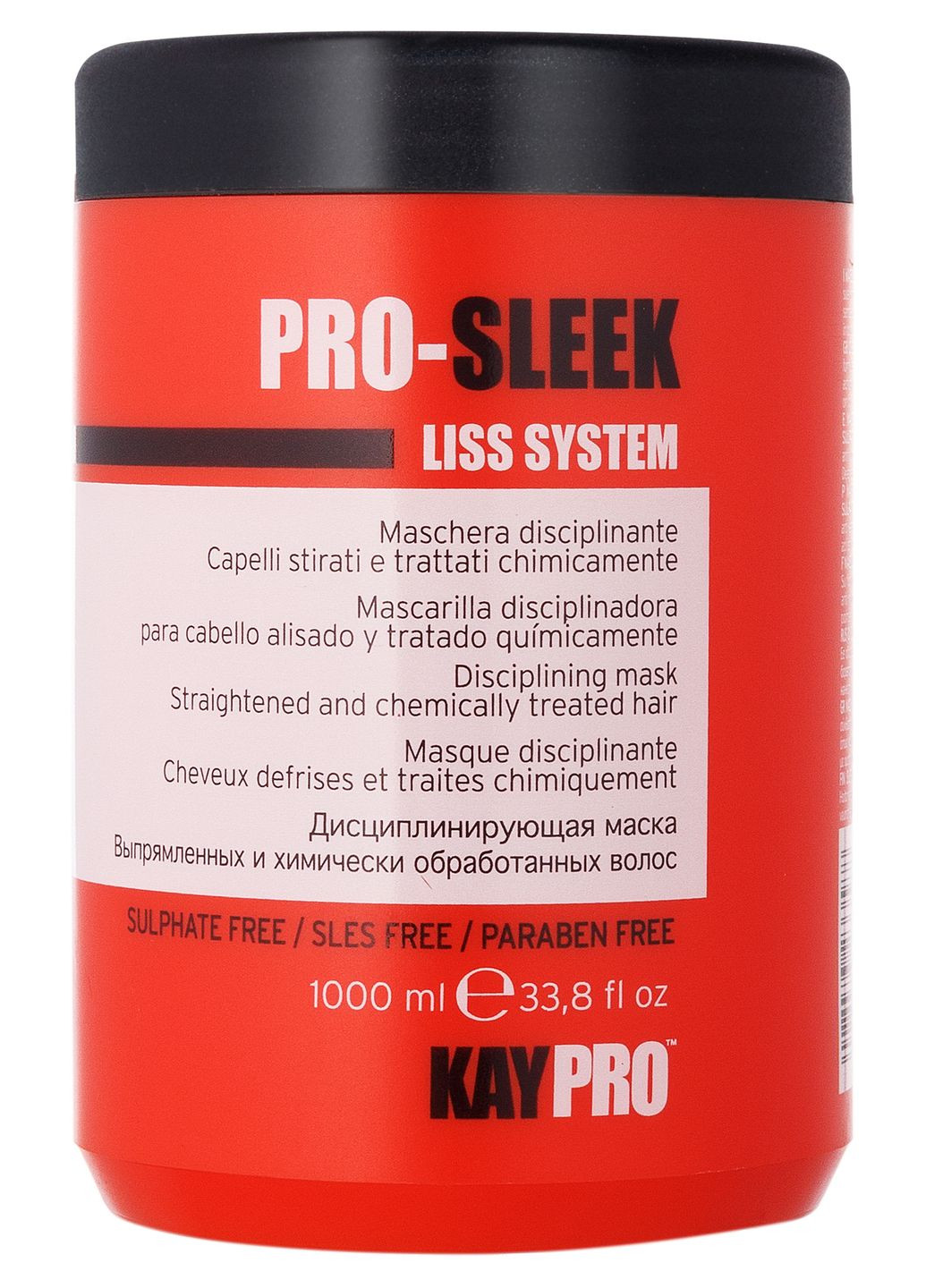 Дисциплинирующая маска для выпрямленных волос Pro-Sleek 1000 мл KayPro (337682578)