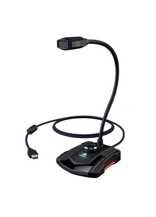 Мікрофон конденсаторний AU-GM31 Чорний для ПК, для ігор, стримінгу з RGB-підсвіткою і гнучкою ніжкою Maono (329444564)