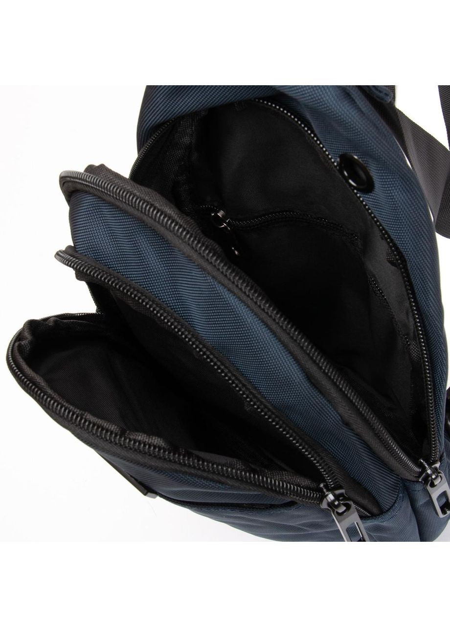 Чоловіча сумка-слінг тканинна Синій Lanpad (363263566)