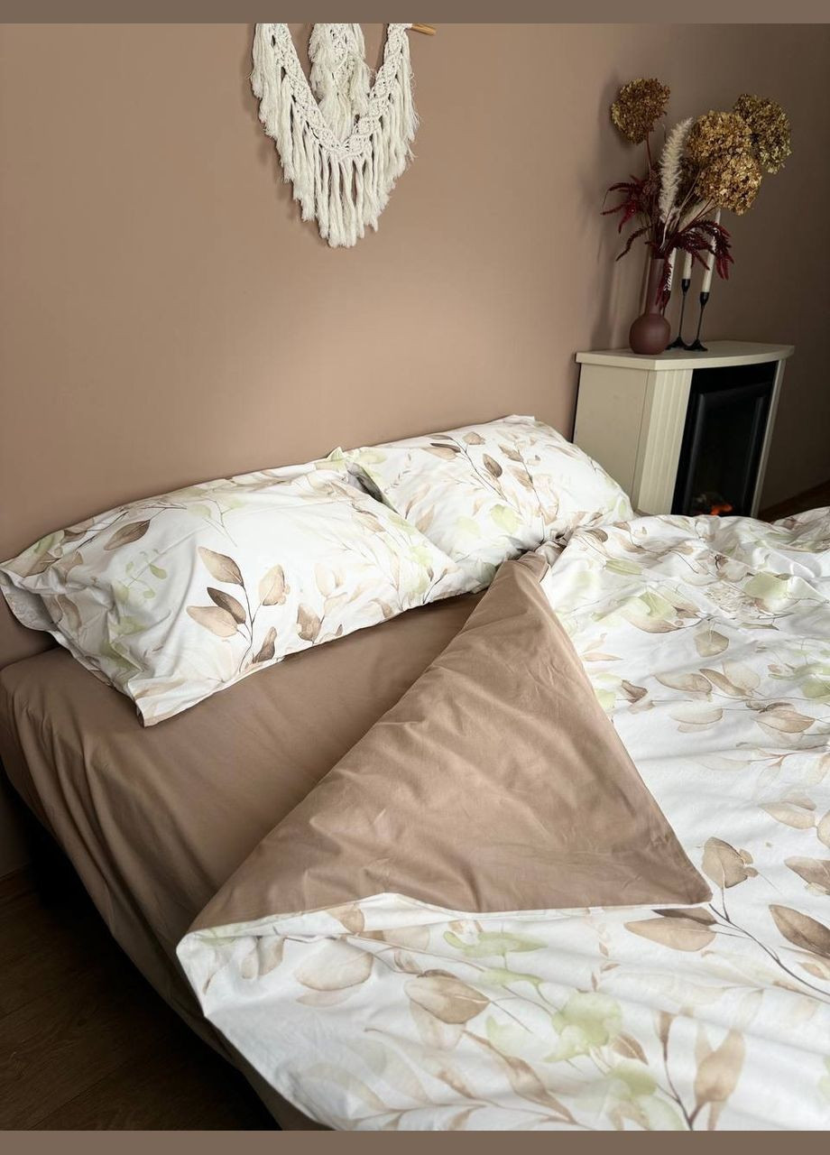 Комплект постельного белья евро Ранфорс 00033 Freshery 0003325 No Brand (346055540)