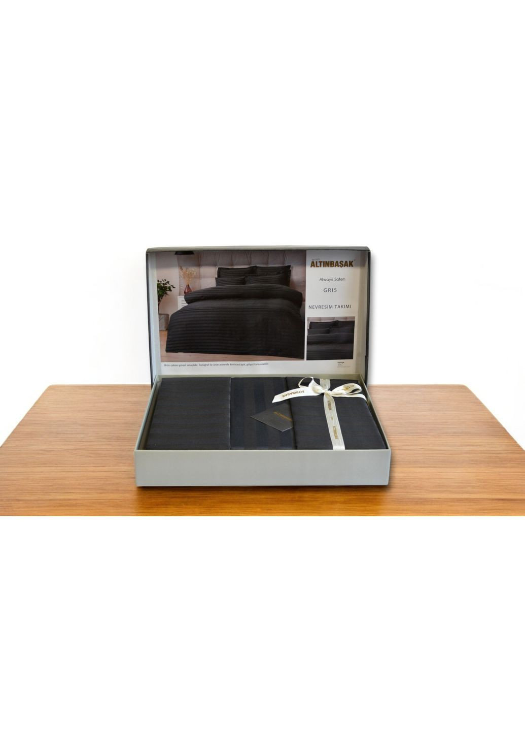Постельное белье Altinbasak Satin 160 х 220 см Always Gris No Brand (341306182)