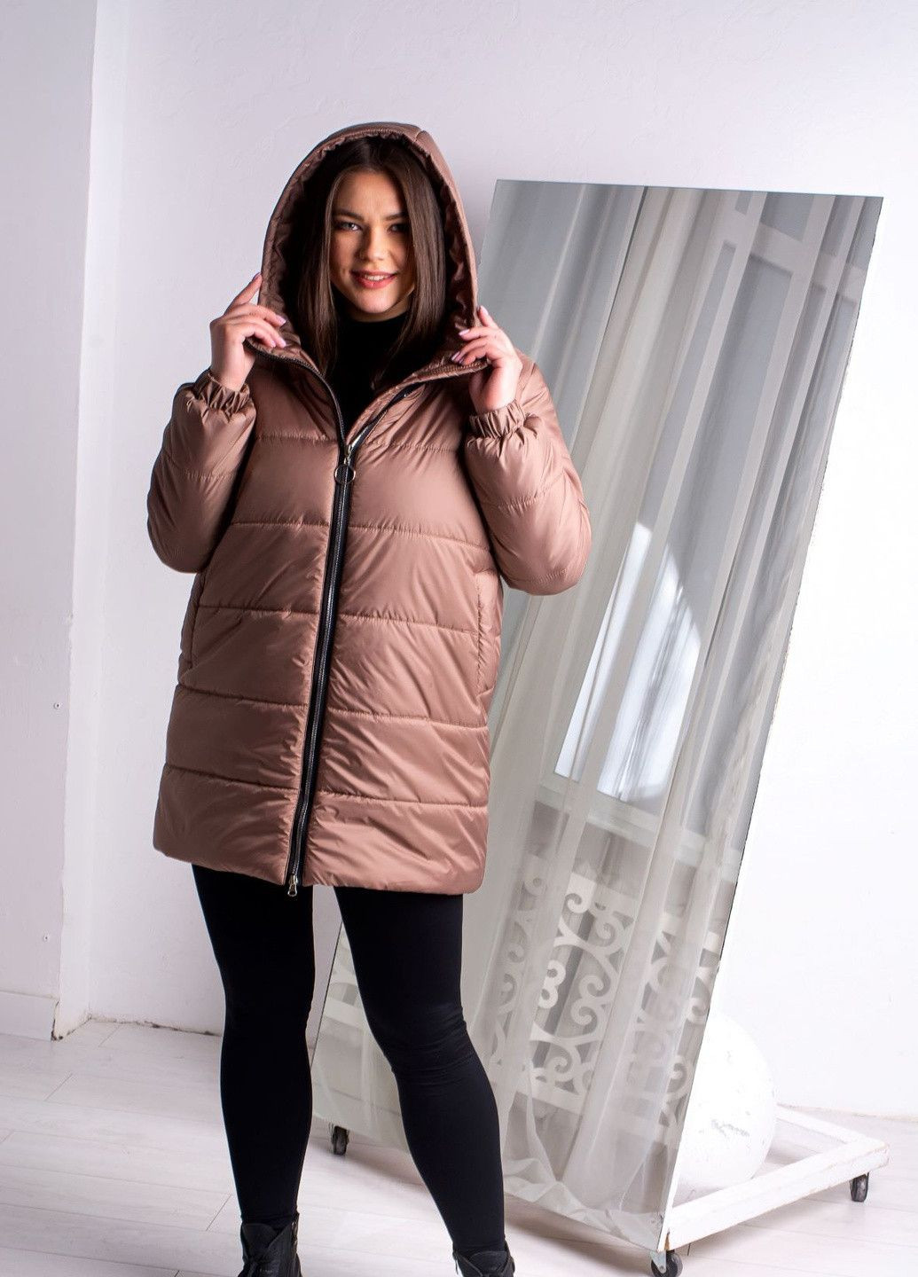 Коричнева демісезонна куртка к-012 мокко SoulKiss k-012
