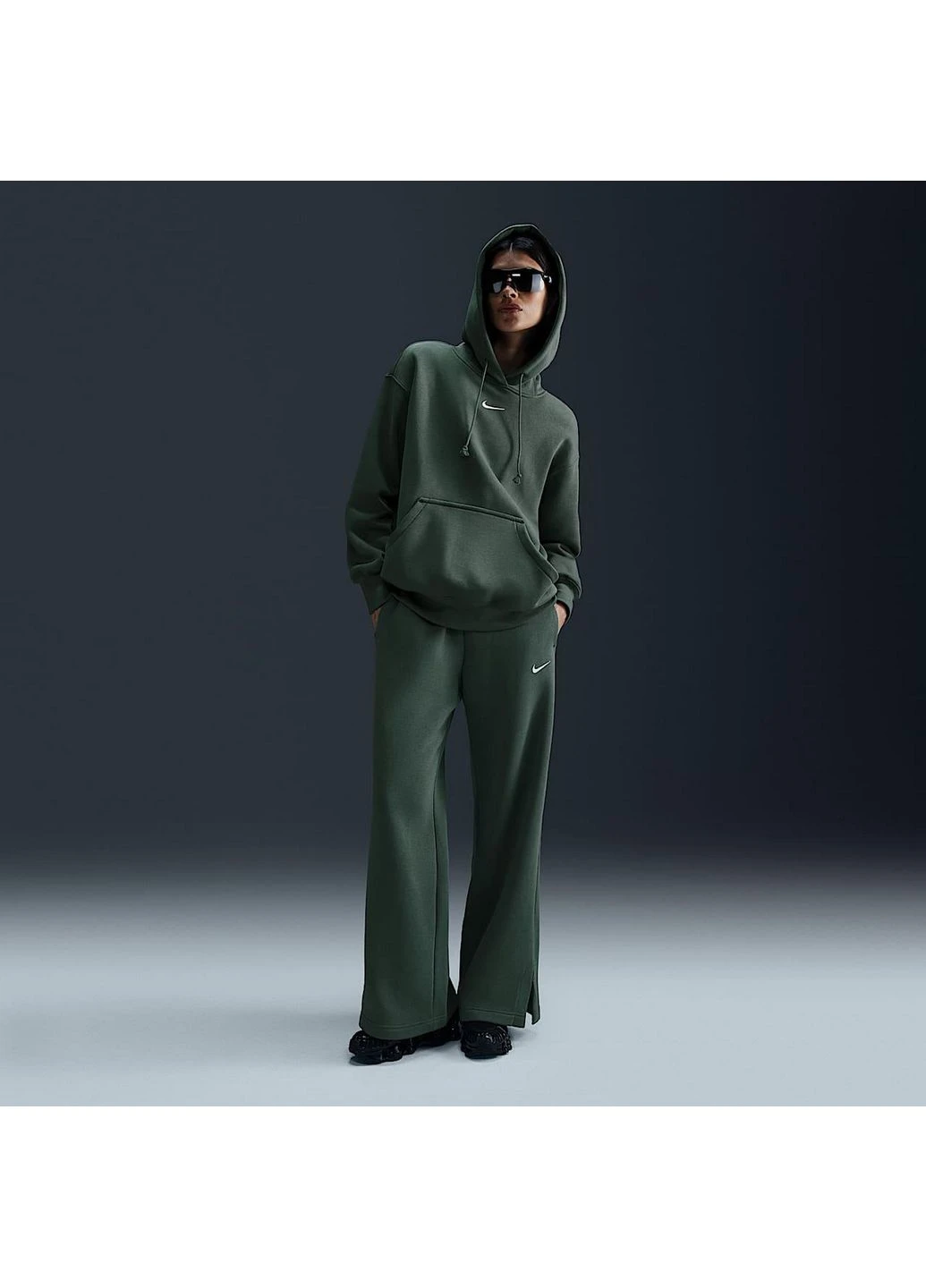Худи Sportswear Phoenix Fleece Green DQ5860-338 Nike (398033581)