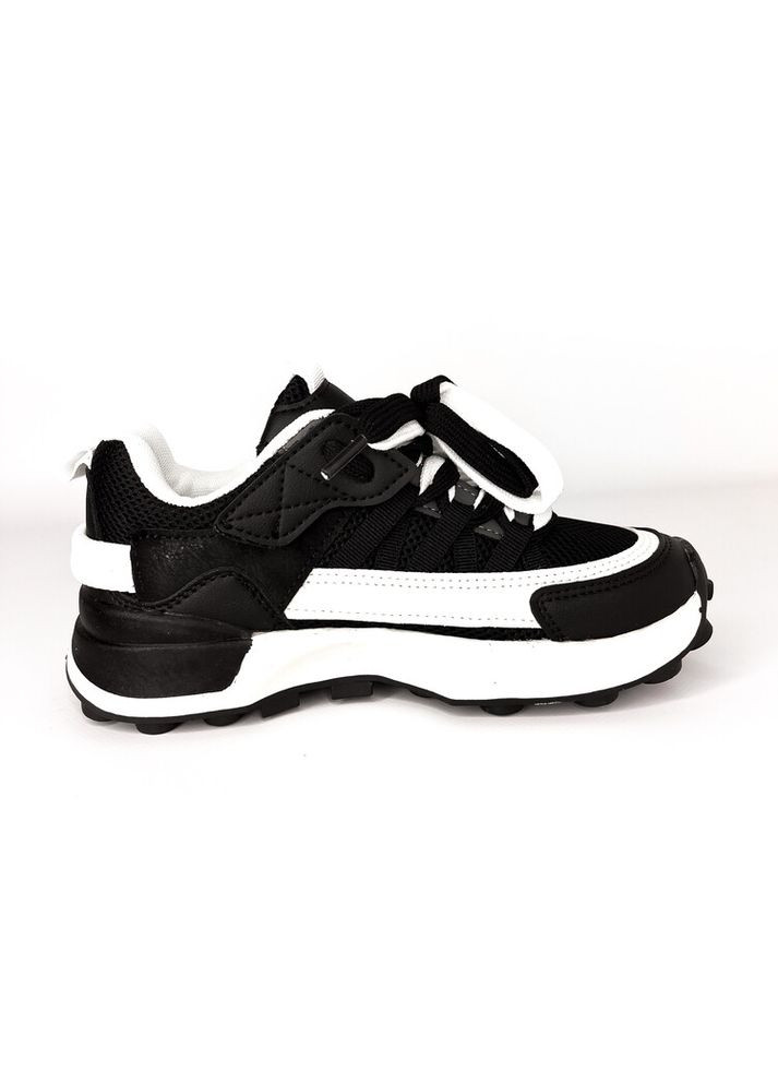 Черно-белые детские кроссовки 32 г 20,5 см черно-белый артикул к338 Jong Golf