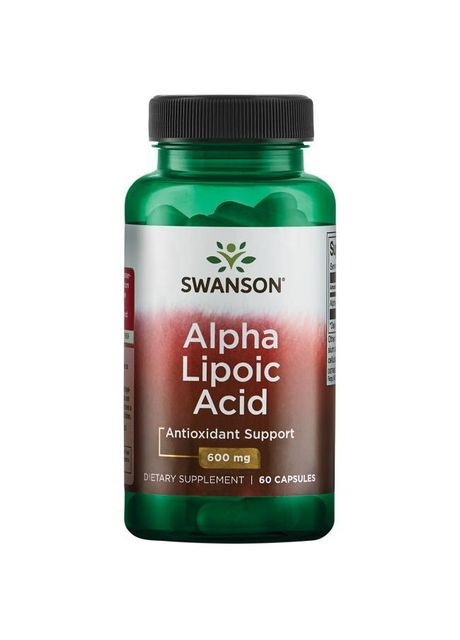 Альфа-липоевая кислота, 600 мг, 60 капсул, Alpha-Lipoic Acid, Ultra Swanson (366733838)