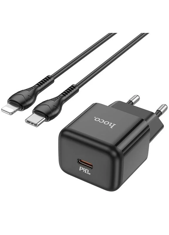 Зарядний пристрій Hoco Type-C to Lightning 30W No Brand N32 Glory PD30W (402071000)