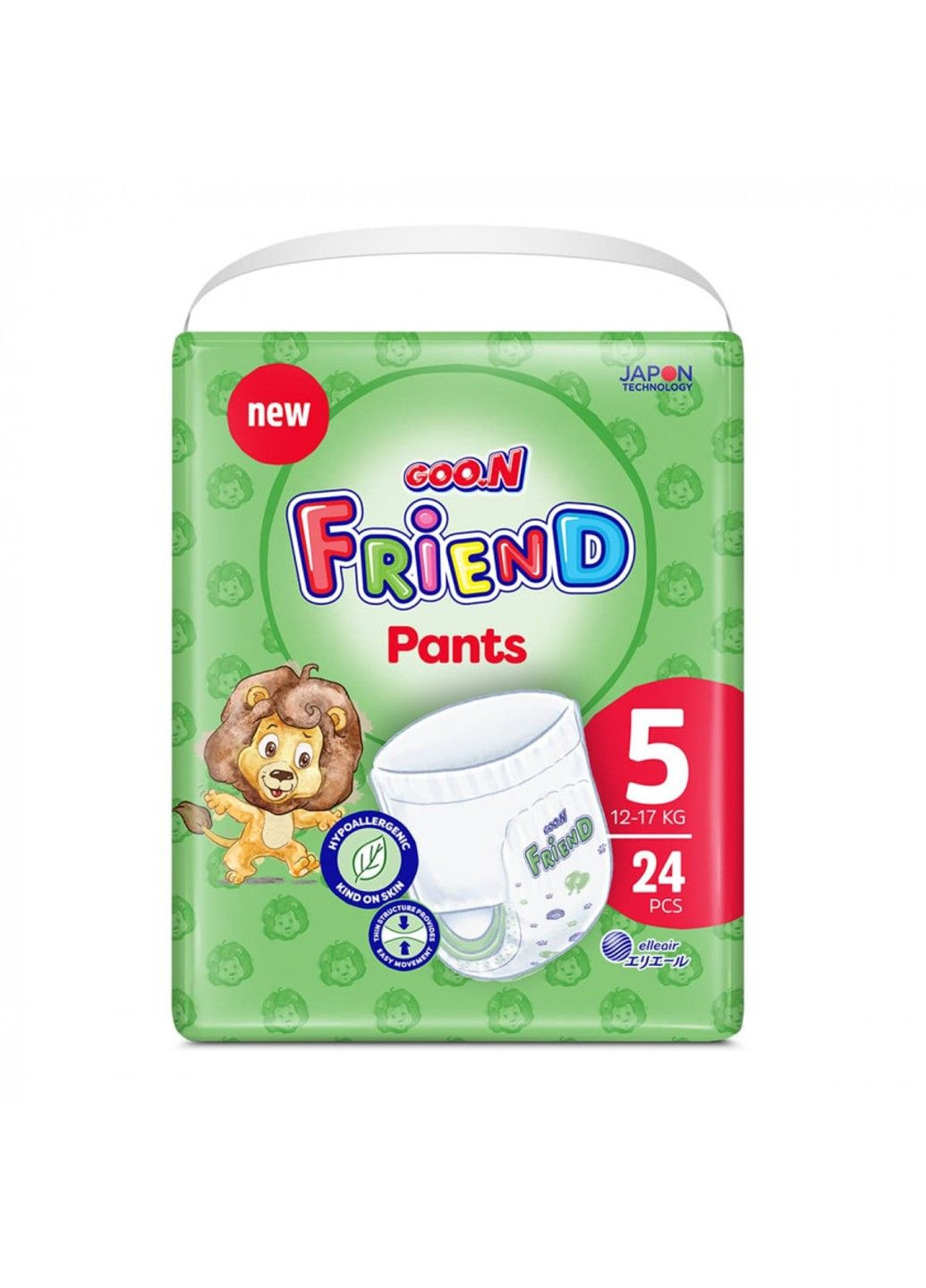 Трусики-подгузники Friend для детей 12-17 кг (5, 24 шт) Goo.N (330830544)
