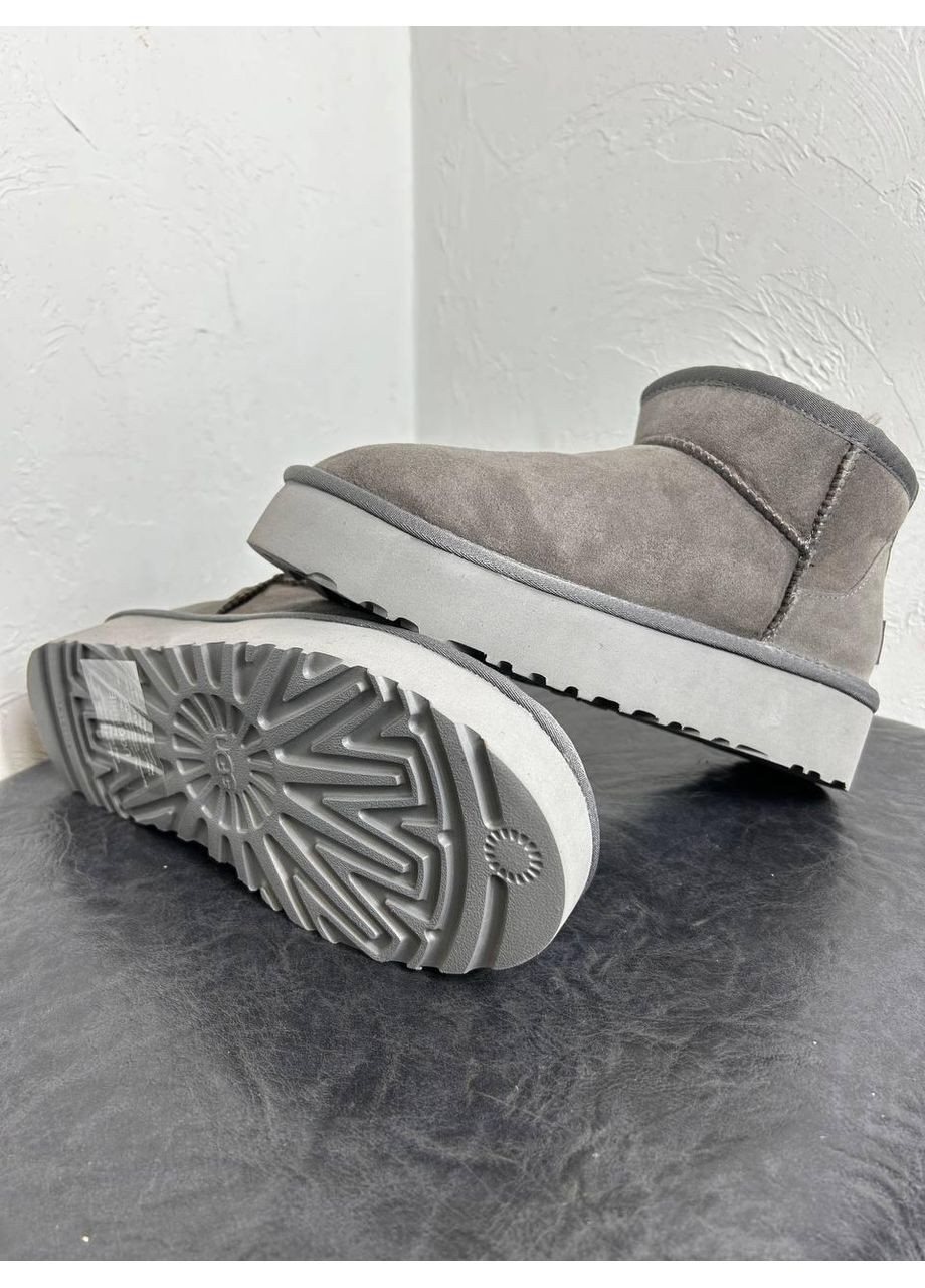 Угі Чоловічі UGG Ultra Mini Platform Grey (Замша) (366196998)