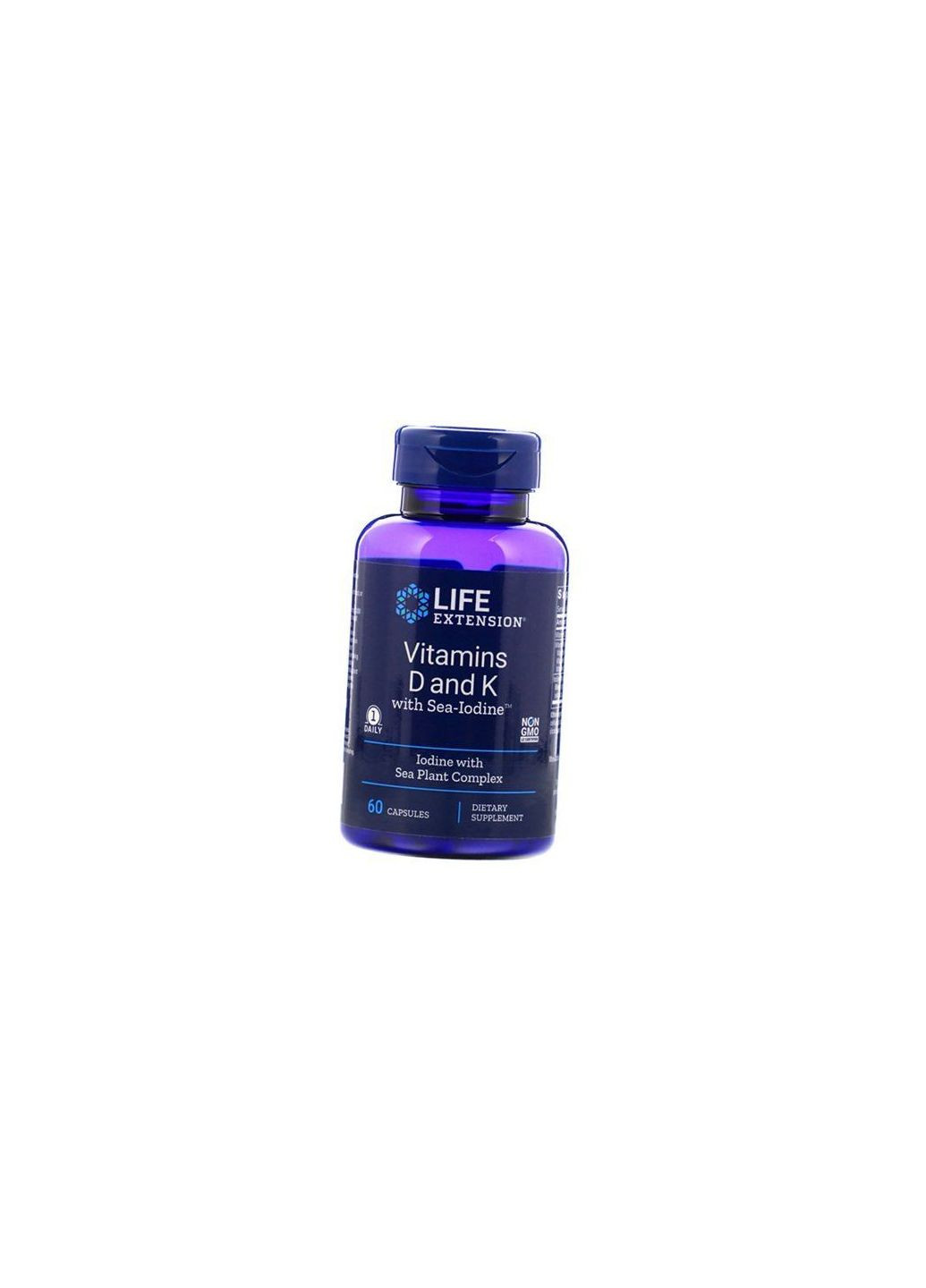 Vitamins D and K with SeaIodine 60капс (36346030) Life Extension (293253932)