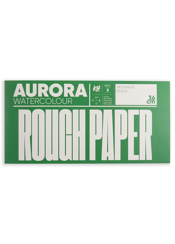 Склейка-блок для акварели Watercolour Rough 18х36см 300 г/м2 20 л. крупное зерно Aurora (335393847)