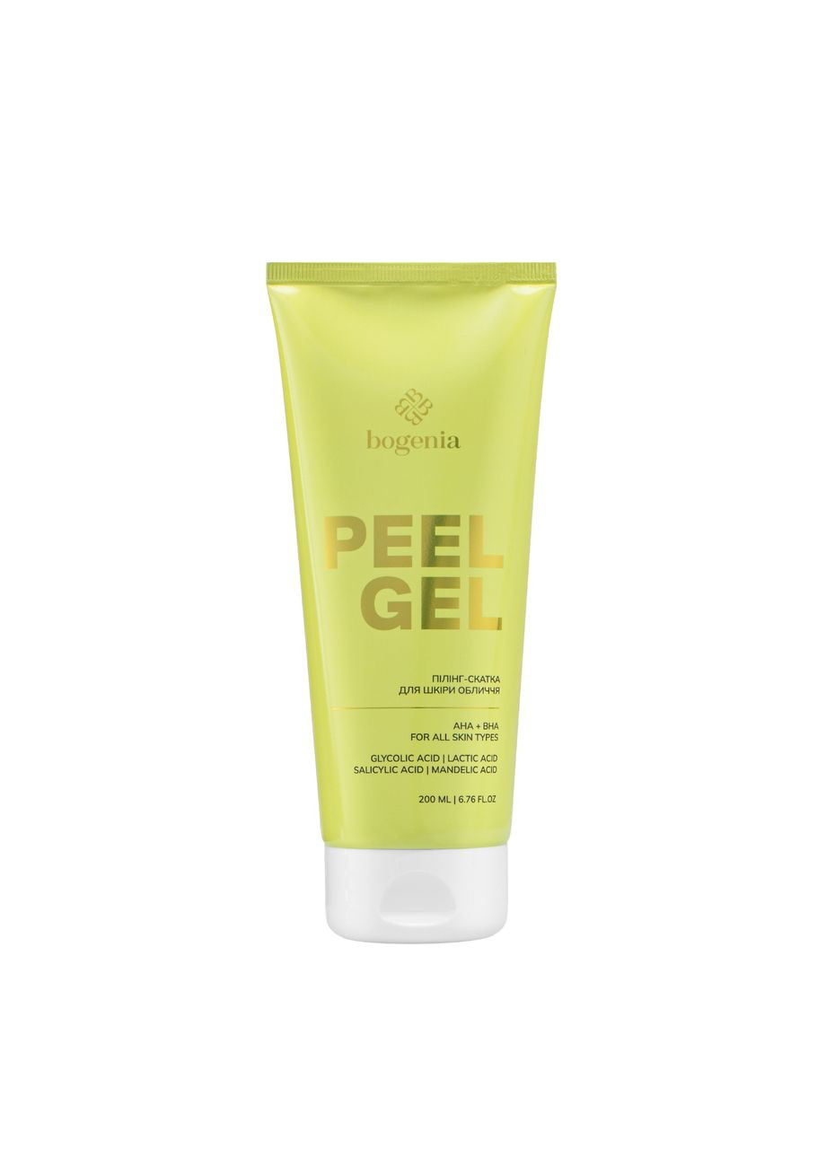 Пилинг-скатка для кожи лица Peeling Gel с AHA BHA кислотами 200 мл Bogenia (333713835)