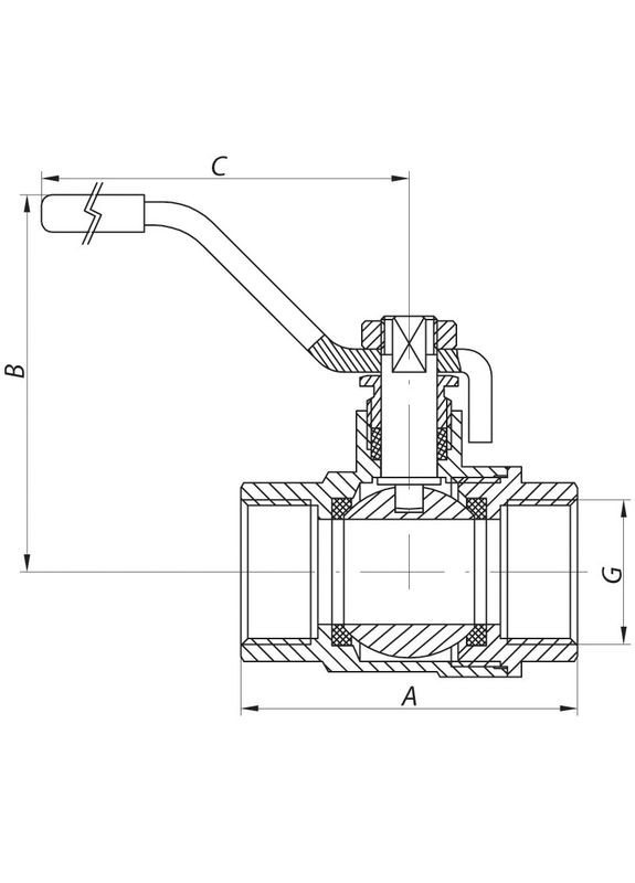 Кран шаровой 3/4" ГГР (WP2901) WaterPRO (315508843)