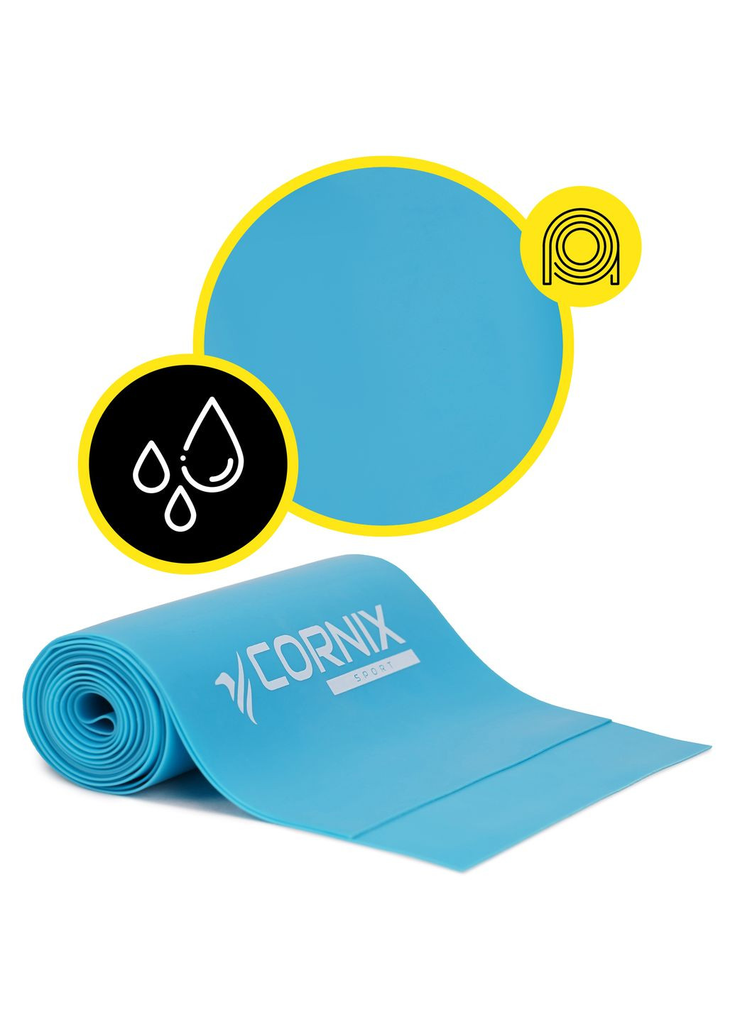 Стрічка-еспандер Flat Band 200 х 15 см для спорту та реабілітації 12 кг Cornix XR-0085 (275334164)