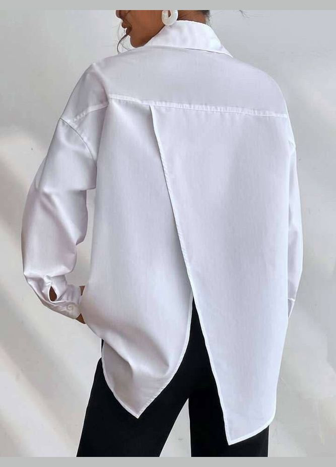 Белая женская рубашка из софта цвет белый р.48/50 451187 New Trend