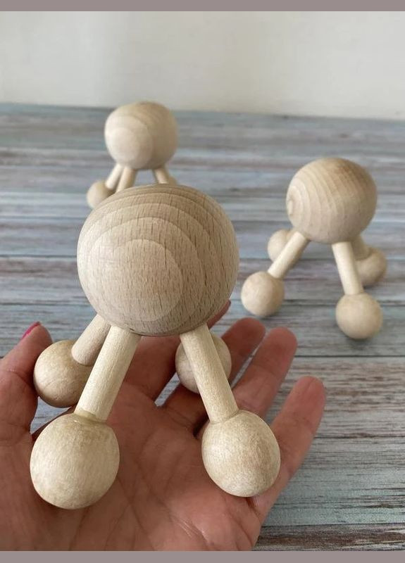 Массажер Молекула ручной деревянный-личный массажист дома и в пути+подарок No Brand (338433300)