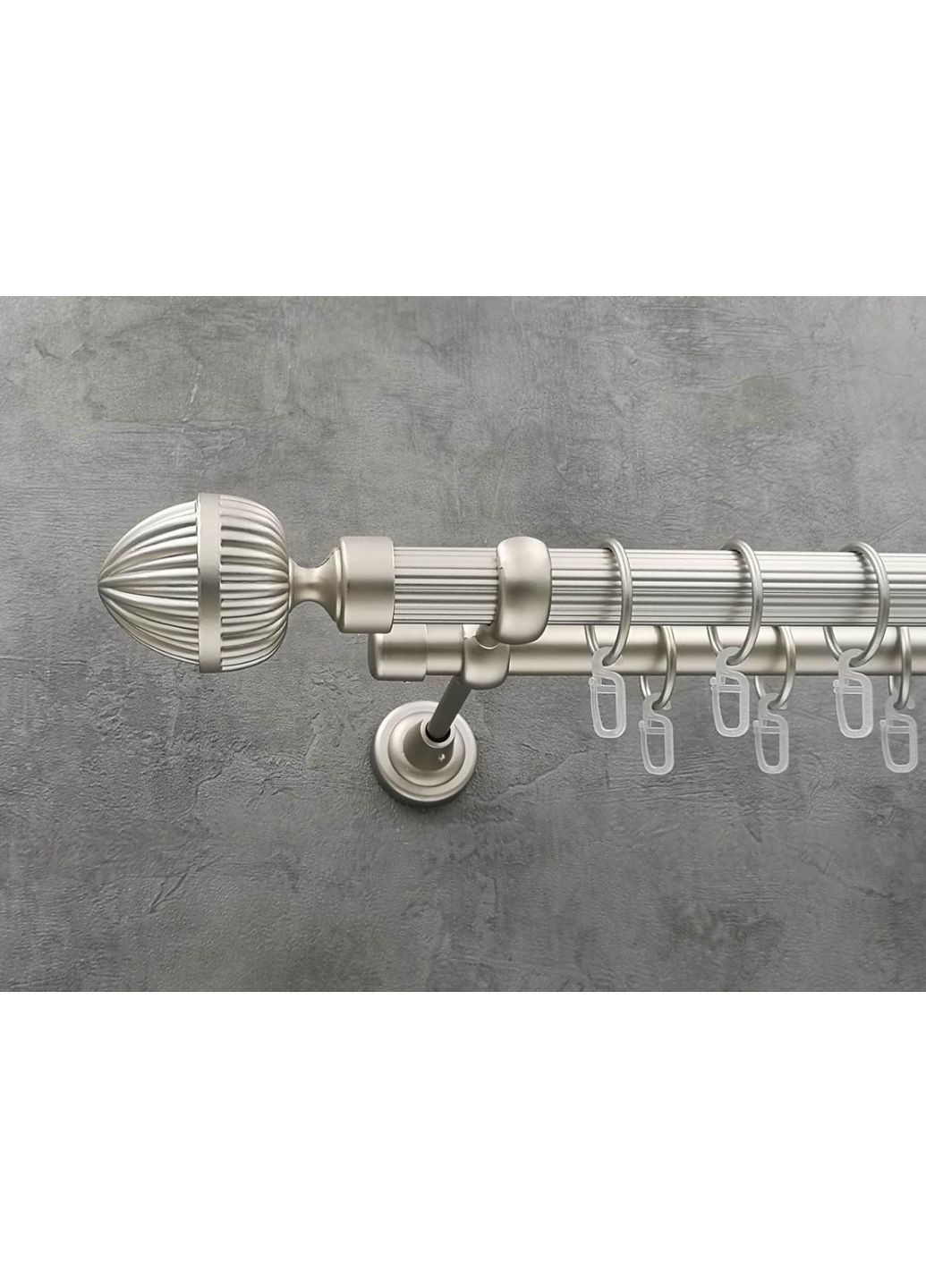 Карниз Одеон рифлена штанга подвійний відкритий 25/19 мм 300 см Сатин Quadrum (352782670)