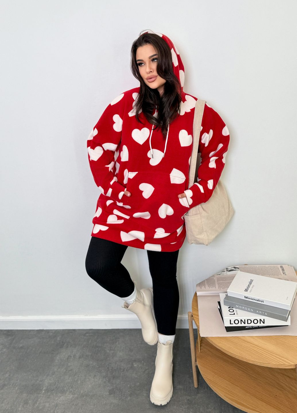 Флісове худі Сердечка No Brand (311667486)