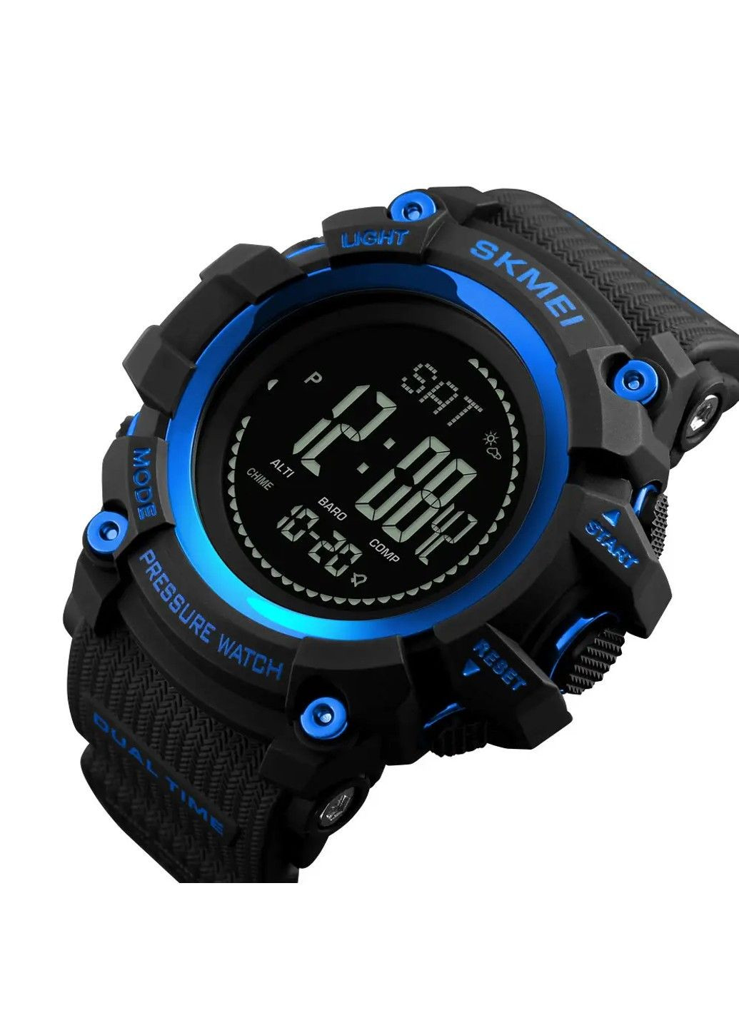 Розумний Годинник Processor з Шагомером і Барометром Синій Skmei (314483378)