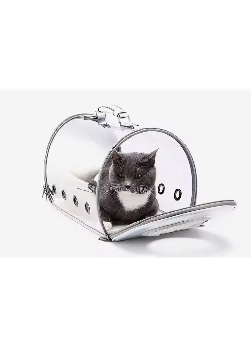 Сумка переноска для котів собак з прозорими стінками вентиляцією ручкою, 42х25х28 см Unbranded (299261570)