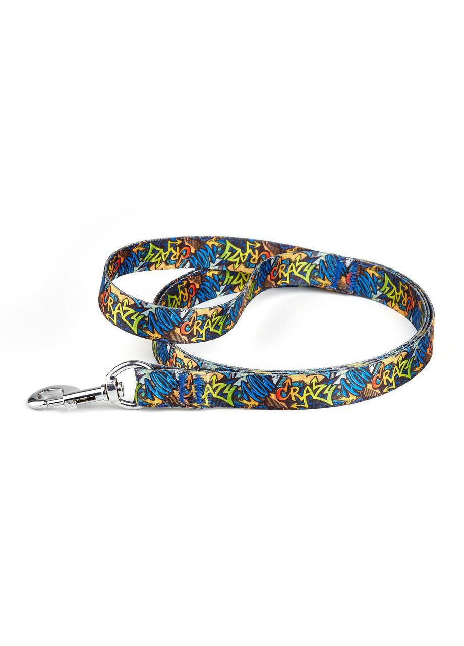 Поводок из нейлона с узором "CRAZY" 20 мм 1800 мм Kareline (339075459)